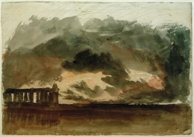 Paestum in a Thunderstorm by Joseph Mallord William Turner
